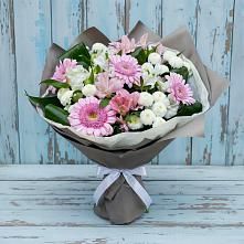 Букет цветов из:  Герберы, Альстромерии и Хризантемы #REPLACE_PRED# Мысхако