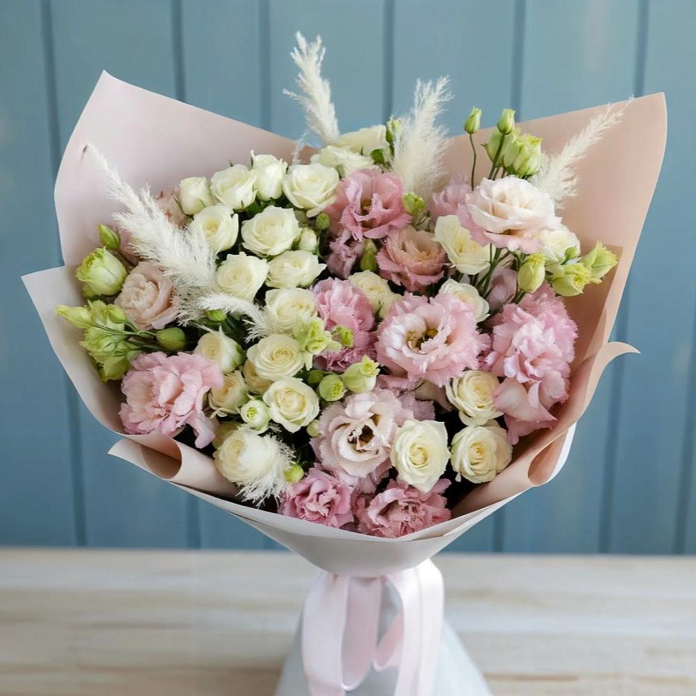 Букет цветов из: Альстромерии и Розы в Мысхако