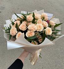 Букет Кремовые розы Латте в Мысхако