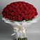 Букет 101 Красная роза Блэк Мэджик в Мысхако