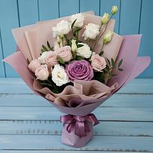 Букет цветов из:  Розы и Лизиантусы в Мысхако