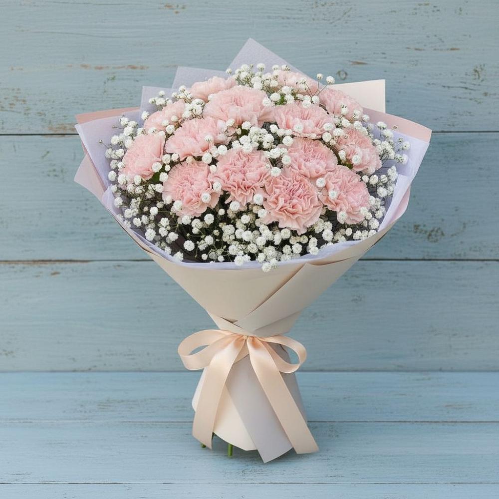 Букет цветов из: Гвоздики в Мысхако