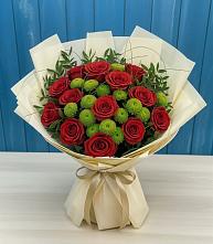 Букет цветов из:  Розы и Хризантемы в Мысхако