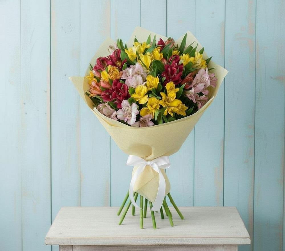 Букет цветов из: Альстромерии в Мысхако