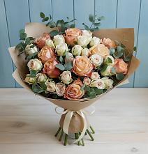 Букет цветов из:  Альстромерии и Розы #REPLACE_PRED# Мысхако